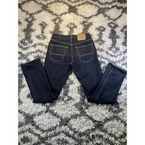 Hollister Slim Straight Men's Dark Blue Cotton Denim Jeans Dark Wash Size 28x30